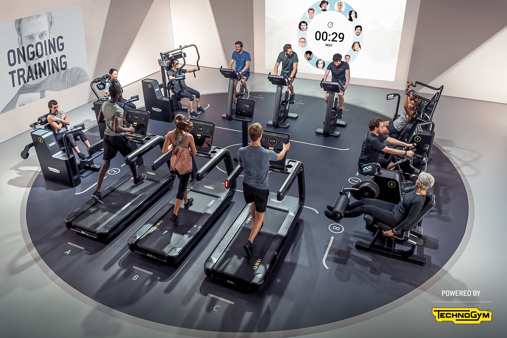 Modernste Technogym-Geräte